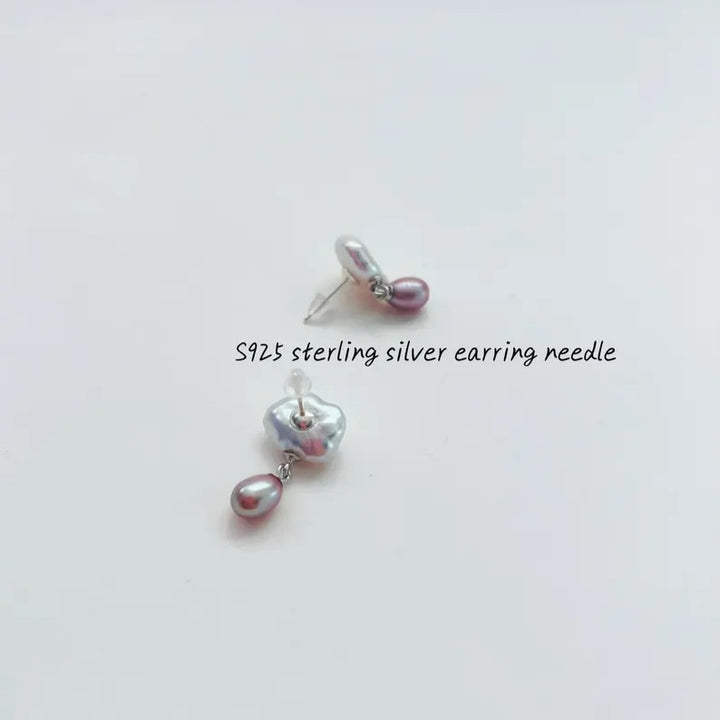 Pearl Cloud Drop Earrings