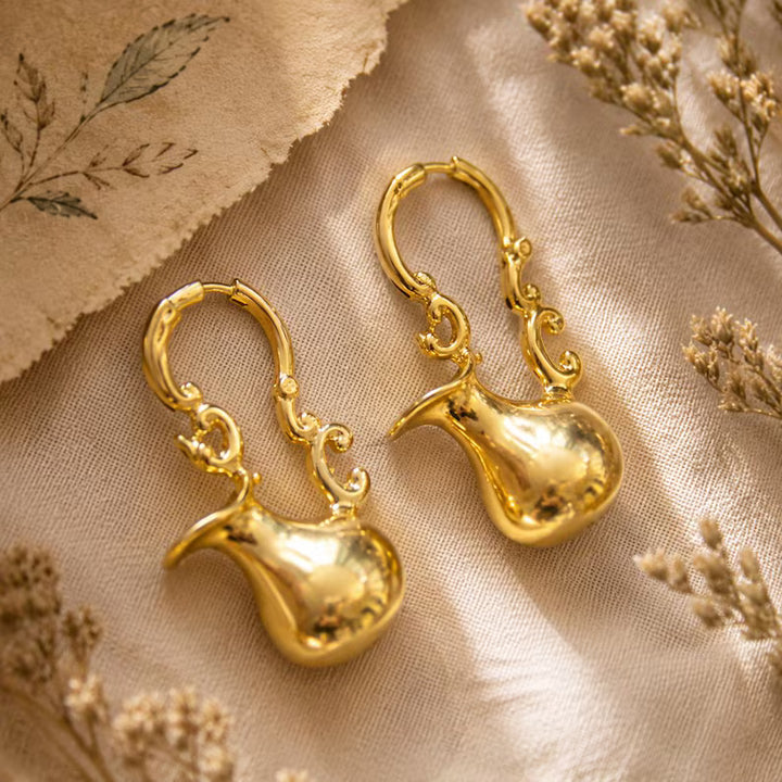 Vintage Teapot Drop Earrings