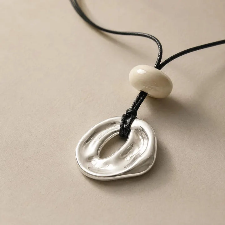 Organic Hollow Pendant Necklace