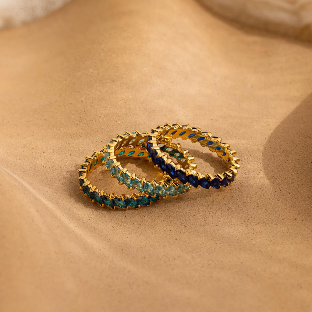 Rainbow Luxe Stackable Rings