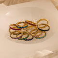 Rainbow Luxe Stackable Rings