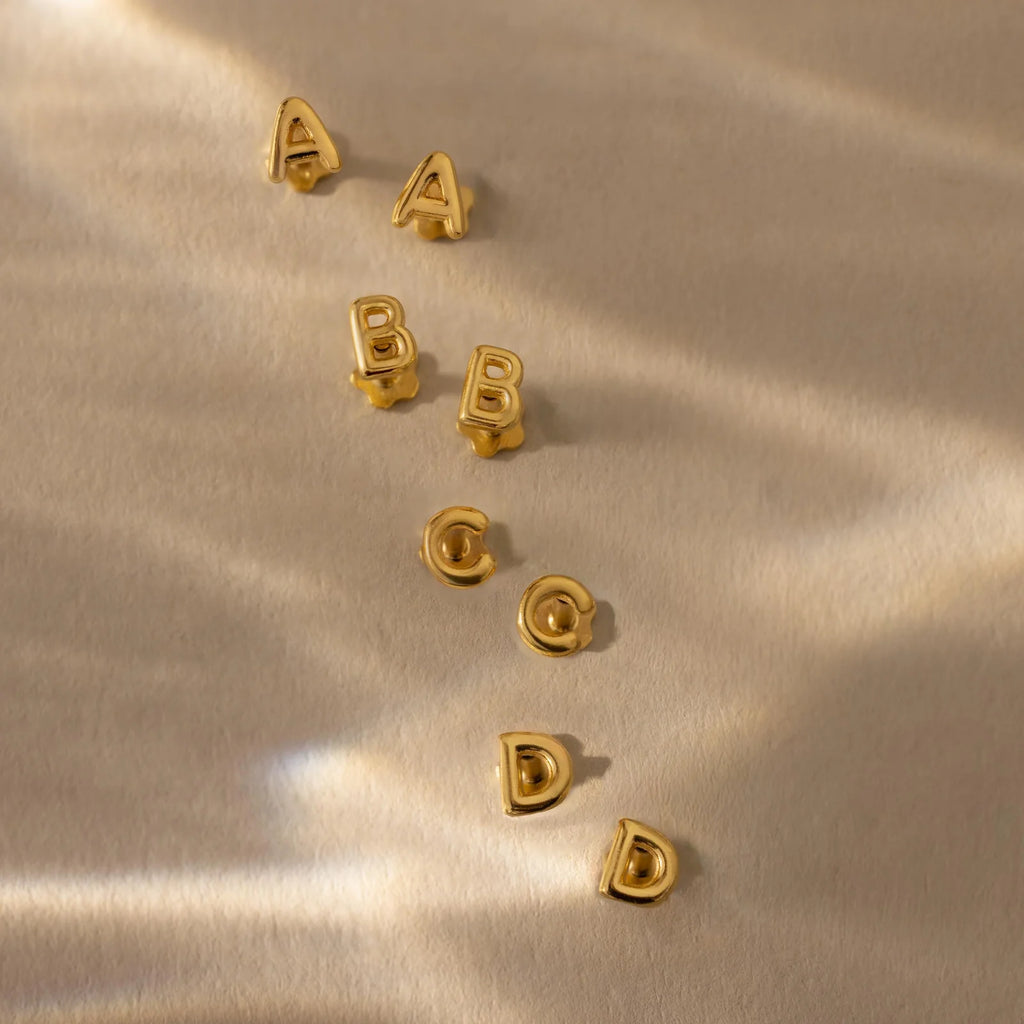 Alphabet Stud Earrings