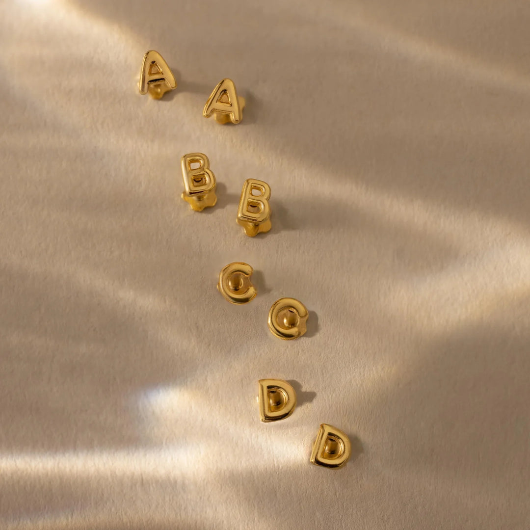 Alphabet Stud Earrings