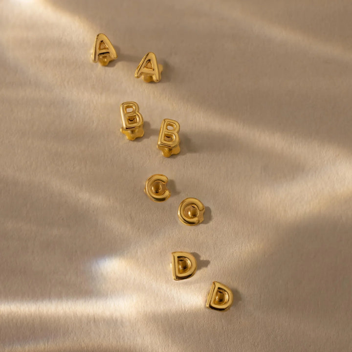 Alphabet Stud Earrings