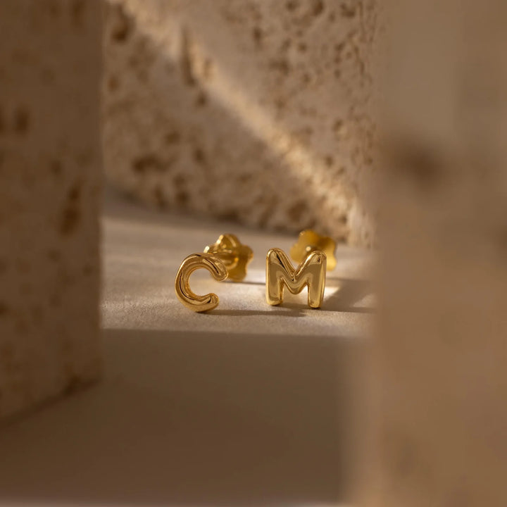 Alphabet Stud Earrings