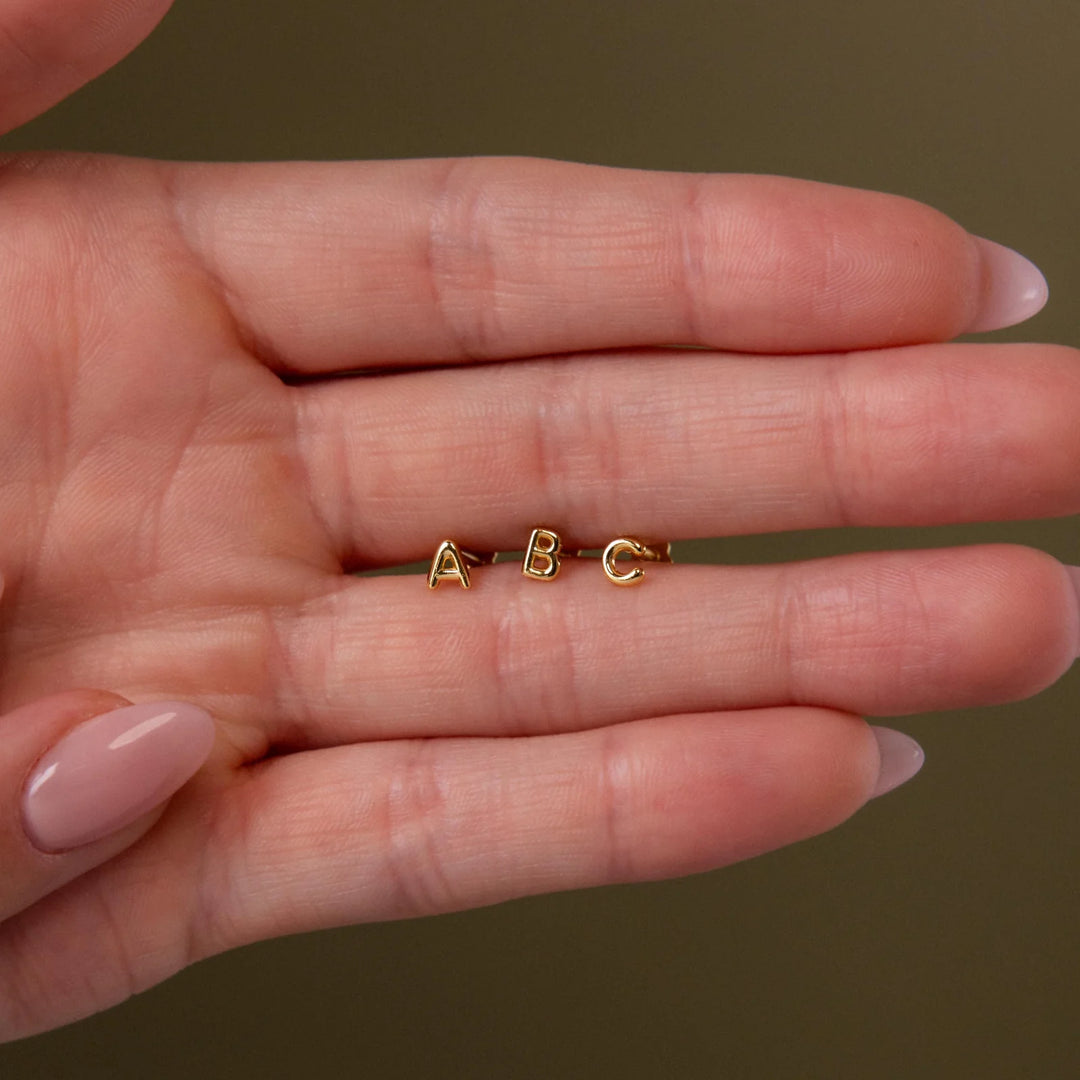 Alphabet Stud Earrings