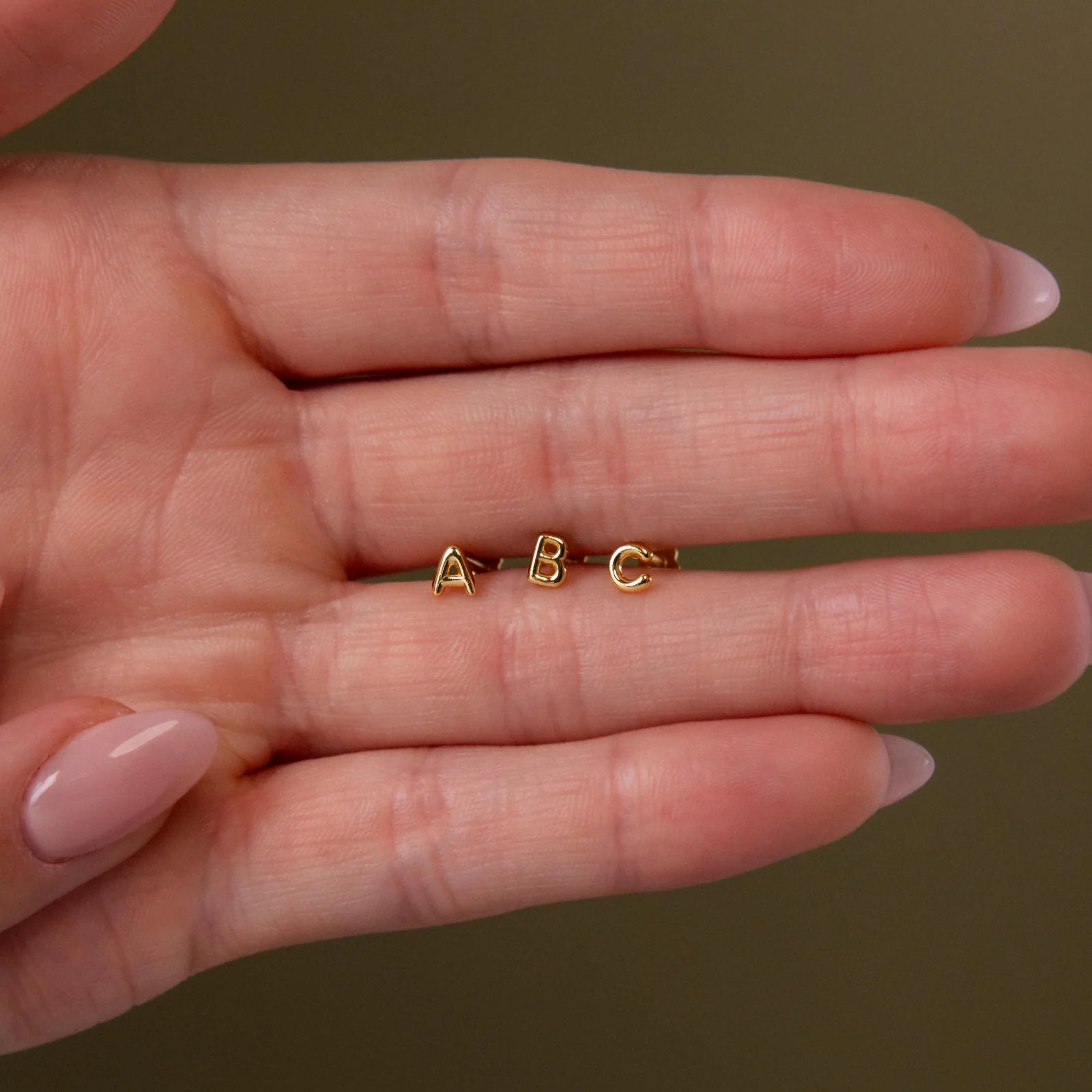 Alphabet Stud Earrings