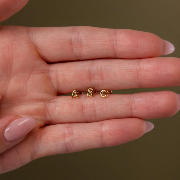 Alphabet Stud Earrings