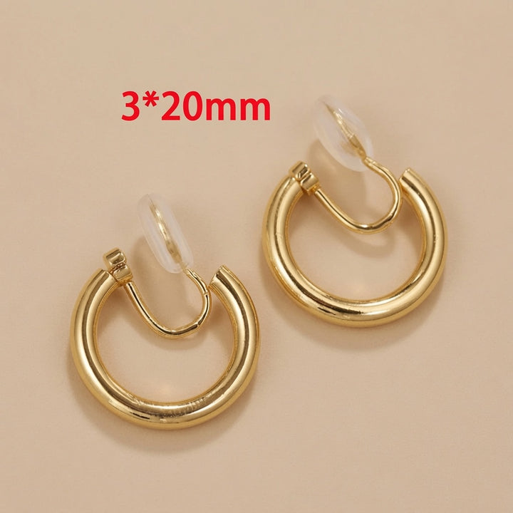 Minimalist Clip-On Hoop Earrings