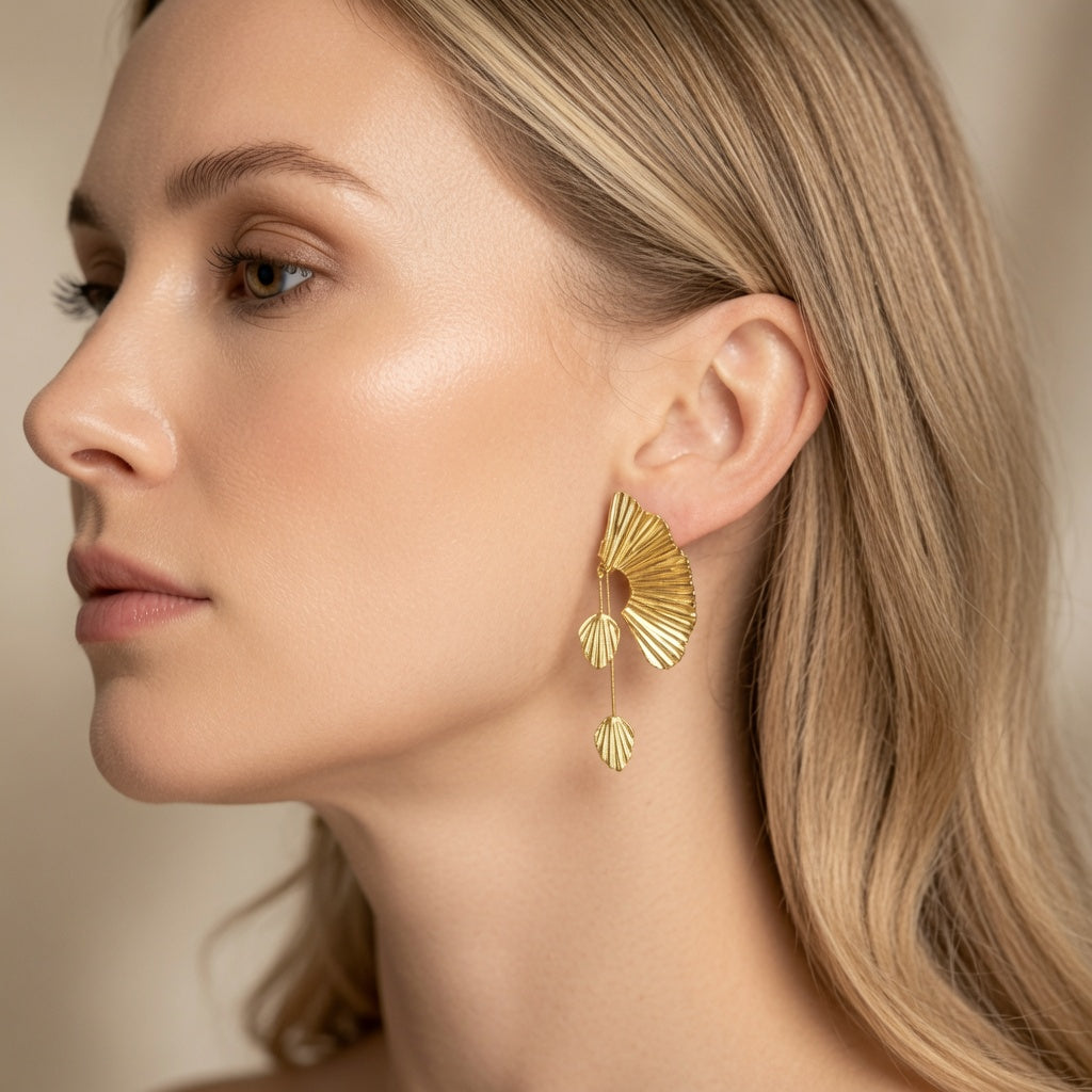 Elegant Flower Drop Earrings Collection