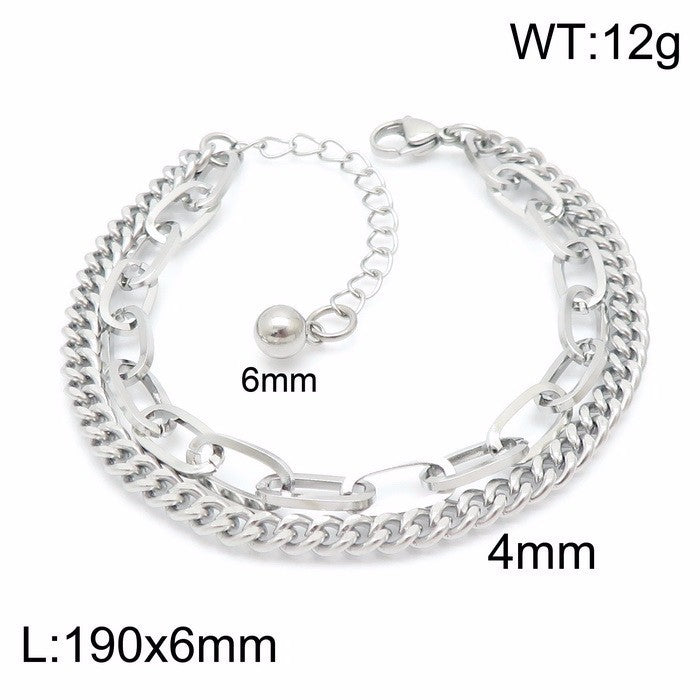 Double Layer Chain Bracelet