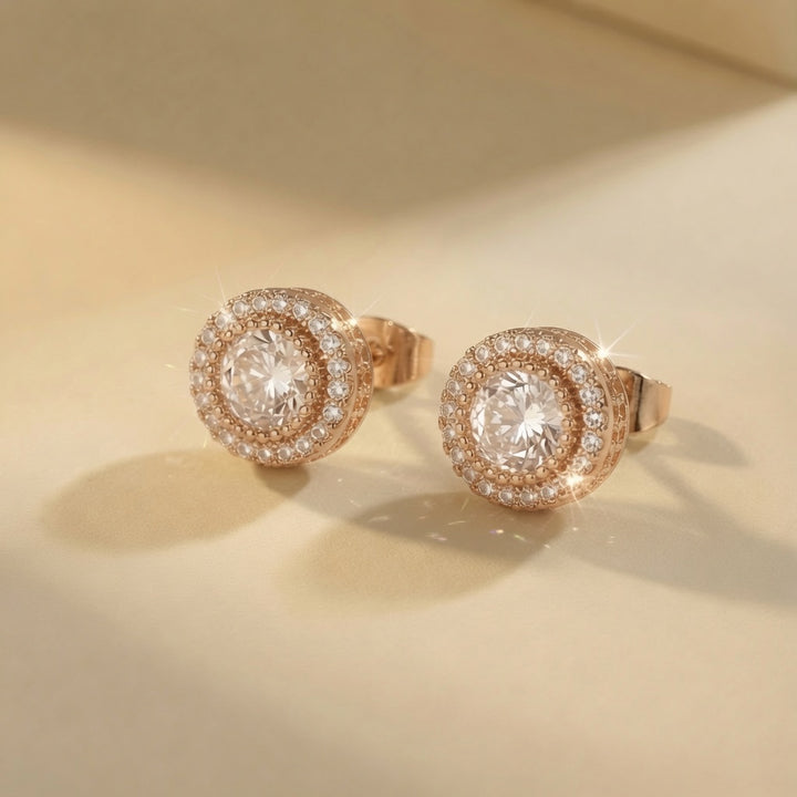 Sparkling Crystal Stud Earrings