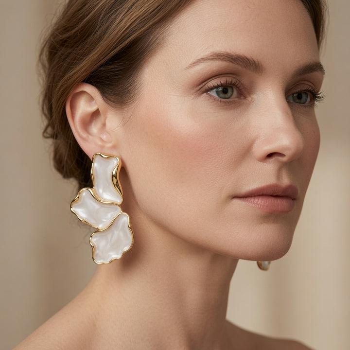 Elegant Flower Drop Earrings Collection