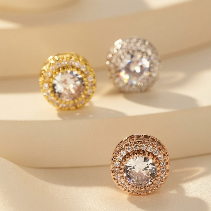 Sparkling Crystal Stud Earrings