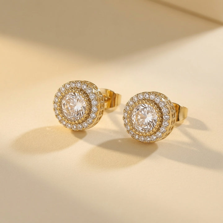 Sparkling Crystal Stud Earrings