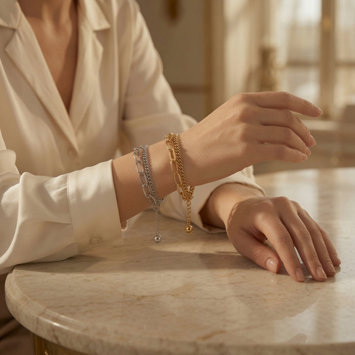 Double Layer Chain Bracelet