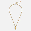 Sunburst Gold Pendant Necklace