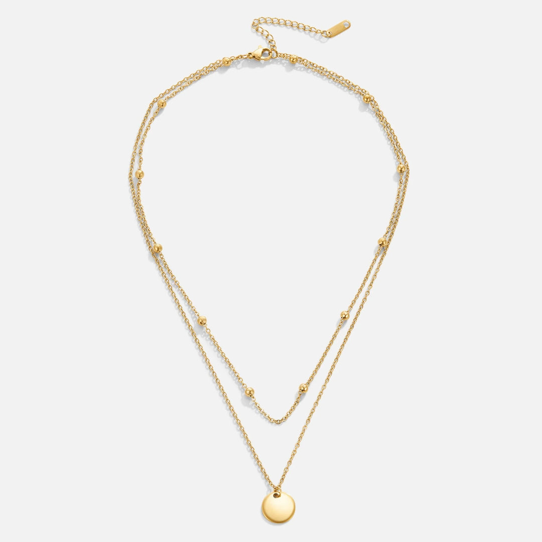 Dual Layer Coin Necklace