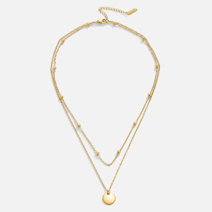 Dual Layer Coin Necklace