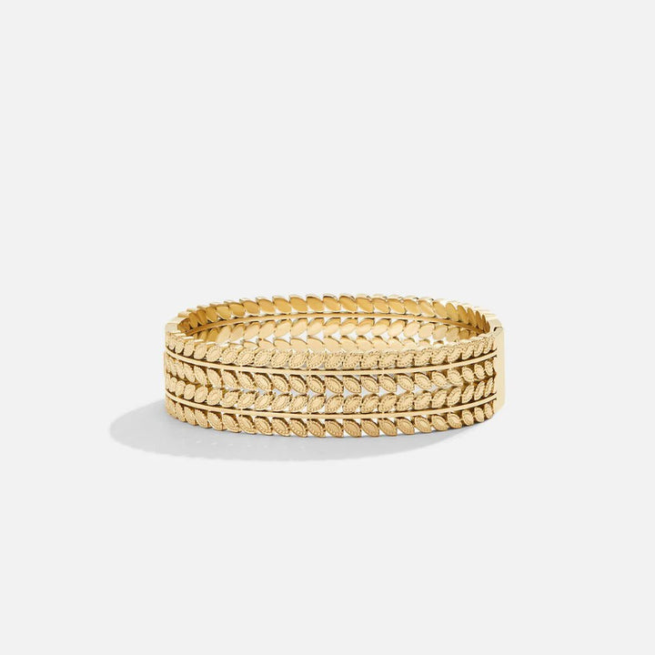 Golden Leaf Cuff Bracelet