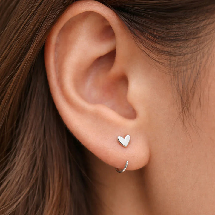 Gold Heart Ear Cuff Stud