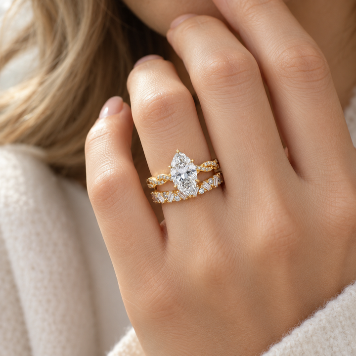 Marquise Brilliance Ring Set