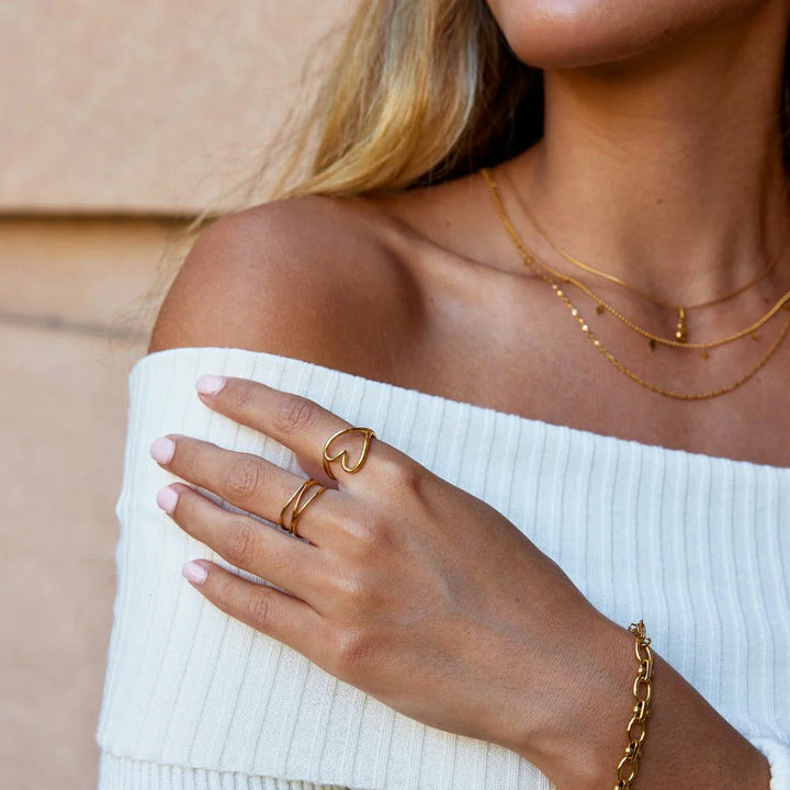Heart Gold Ring