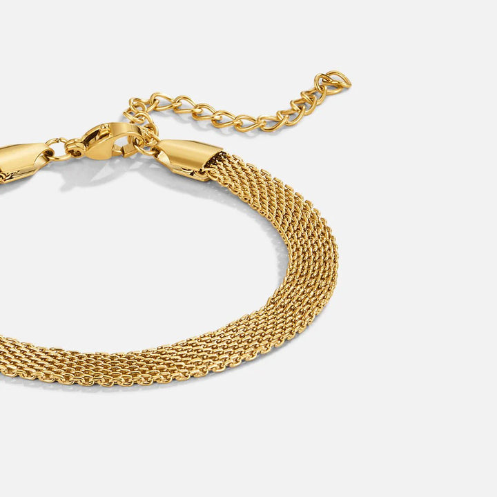 Gold Mesh Statement Bracelet