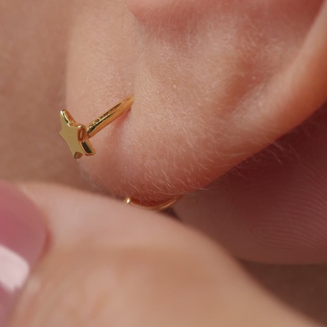 Gold Star Ear Cuff Stud
