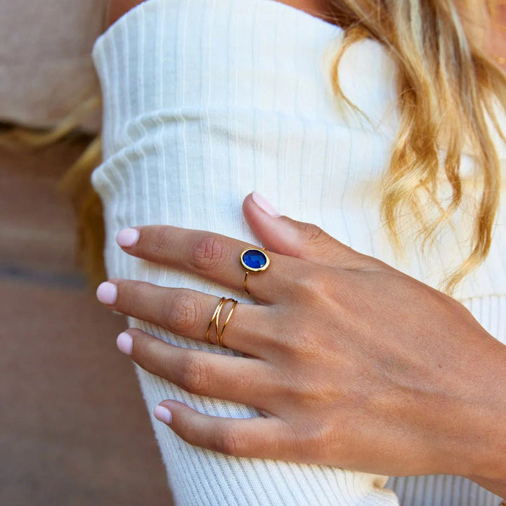 Orbit Gemstone Statement Ring