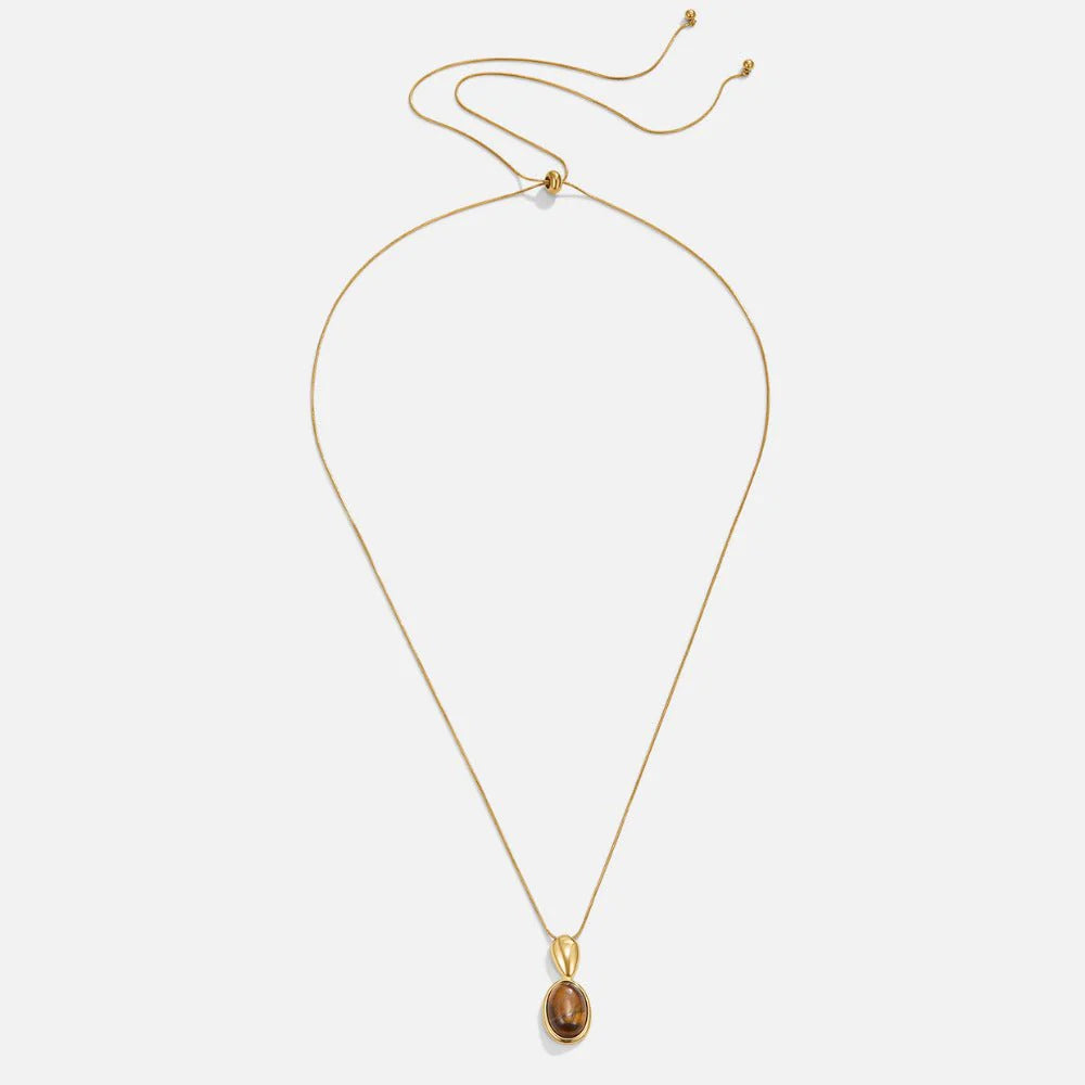 Golden Tiger Eye Pendant Necklace