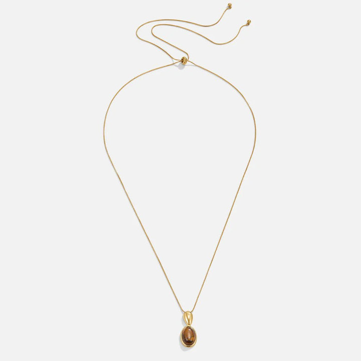 Golden Tiger Eye Pendant Necklace