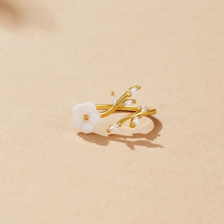 Floral Vine Open Ring